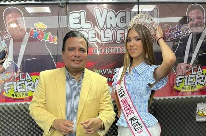 El Vacilón de LA FIERA se vistió de gala con la visita de reina de belleza nacional 